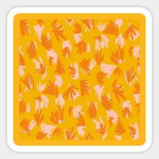 Marigold Terrazzo Doodle Sticker